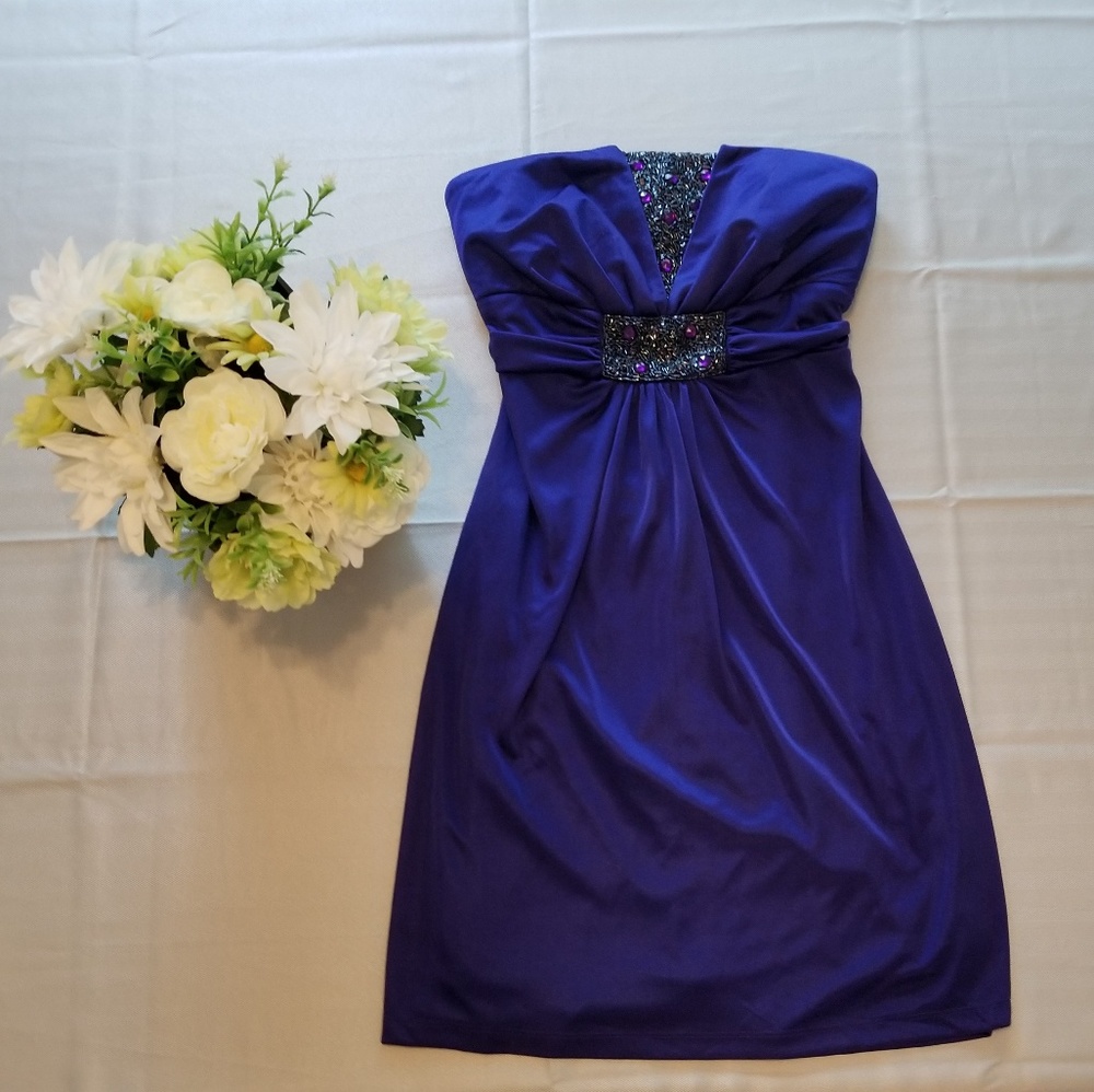 Regal Purple Mini Dress 💜